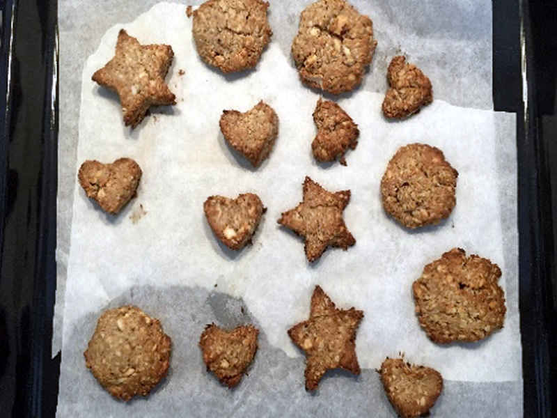 Biscotti frutta e cereali senza zucchero